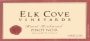 Elk Cove Mount Richmond Pinot Noir 2003 Front Label