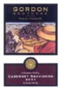 Gordon Brothers Cabernet Sauvignon 2001 Front Label