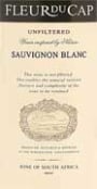 Fleur du Cap Unfiltered Sauvignon Blanc 2004 Front Label