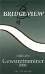 Bridgeview Gewurztraminer 2003 Front Label