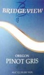 Bridgeview Pinot Gris 2003 Front Label