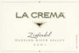 La Crema Russian River Zinfandel 2001 Front Label