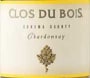 Clos du Bois Sonoma Valley Chardonnay (half-bottle) 2003 Front Label