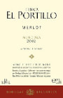 Portillo Merlot 2003 Front Label