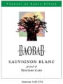 Baobab Sauvignon Blanc 2004 Front Label