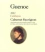 Guenoc California Cabernet Sauvignon 2002 Front Label
