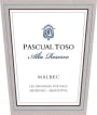 Pascual Toso Alta Reserve Malbec 2012 Front Label