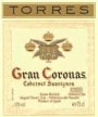 Familia Torres Gran Coronas Mas La Plana Cabernet Sauvignon 1998 Front Label