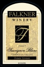 Falkner Winery Sauvignon Blanc 2007 Front Label