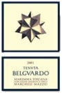 Mazzei Fonterutoli Maremma Toscana Tenuta Belguardo 2000 Front Label