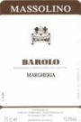 Massolino Barolo Margheria 2000 Front Label