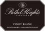 Bethel Heights Pinot Blanc 2003 Front Label