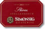 Simonsig Shiraz 2001 Front Label