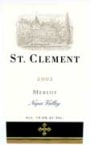 St. Clement Merlot 2002 Front Label