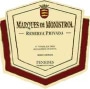 Marques de Monistrol Reserva Privada 1999 Front Label