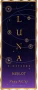 Luna Vineyards Merlot 2001 Front Label