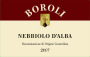 Boroli Nebbiolo d'Alba 2007 Front Label