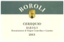 Boroli Barolo Cerequio 2003 Front Label