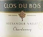 Clos du Bois Alexander Valley Chardonnay 2003 Front Label