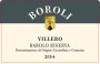 Boroli Barolo Villero Riserva 2001 Front Label