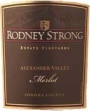 Rodney Strong Alexander Valley Merlot 2000 Front Label