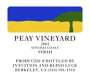 Edmunds St. John Peay Vineyard Syrah 2001 Front Label