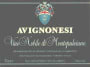 Avignonesi Vino Nobile di Montepulciano 2001 Front Label