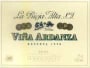 La Rioja Alta Vina Ardanza Reserva 1998 Front Label