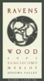 Ravenswood Sangiacomo Merlot 2001 Front Label