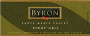 Byron Pinot Gris 2001 Front Label