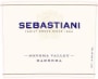 Sebastiani Barbera 2005  Front Label