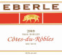 Eberle Cotes-du-Robles Rouge 2009 Front Label