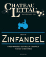 Chateau Lettau Zinfandel 2014 Front Label