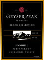 Geyser Peak Block Collection Foothill Petit Verdot 2014 Front Label
