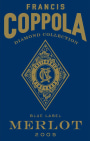 Francis Ford Coppola Diamond Collection Blue Label Merlot 2005  Front Label