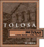 Tolosa Winery Estate Syrah 2005 Front Label