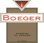 Boeger El Dorado Barbera 2009 Front Label