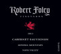 Robert Foley Vineyards Cabernet Sauvignon 2013 Front Label