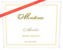 Andretti Montona Reserve Merlot 2011 Front Label