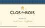Clos du Bois North Coast Merlot 2015  Front Label