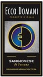 Ecco Domani Sangiovese 2003 Front Label