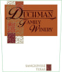 Duchman  Sangiovese 2012 Front Label