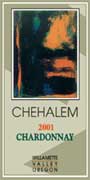 Chehalem Estate Chardonnay 2001 Front Label