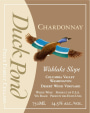 Duck Pond Desert Wind Vineyard Chardonnay Wahluke Slope 2014 Front Label
