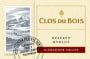 Clos du Bois Alexander Valley Reserve Merlot 2002 Front Label