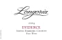 Longoria Evidence Red Wine 2004 Front Label