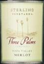 Sterling Three Palms Vineyard Merlot 2001 Front Label