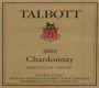 Talbott Sleepy Hollow Chardonnay 2002 Front Label
