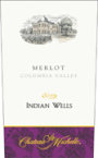 Chateau Ste. Michelle Indian Wells Merlot 2002 Front Label