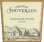 Chateau Souverain Alexander Valley Syrah 2001 Front Label